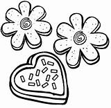 Cookie Coloring Sugar Cookies Pages Clip Clipart Color Visit Brownie Anycoloring Valentines sketch template