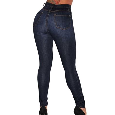 hualong high quality women black high waisted jeans