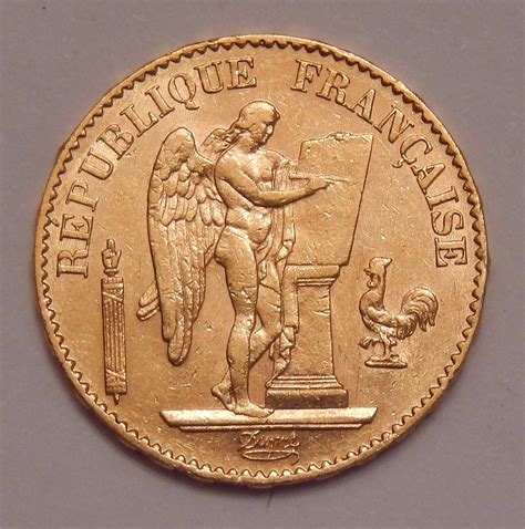 francs gold coin france  french coin nr  ship