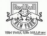 Coloring Bull Red Pages Soccer Logo Team Cool York Bulls Color Sheets Mls Arsenal Fifa Futbol Kids Popular Logos Library sketch template