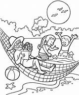 Summer Coloring Pages Fun Kids Printable Print sketch template