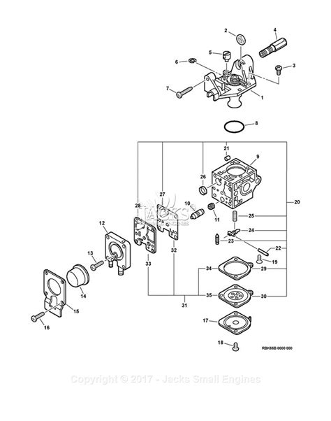 echo gt  sn   parts diagram  carburetor rb kb