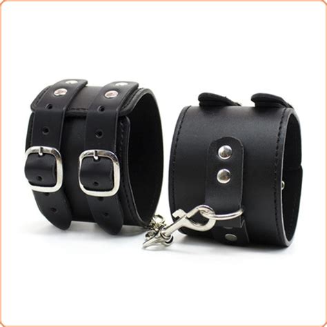 pin buckle double belt wrist and ankle restraints cuffs