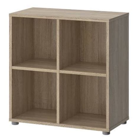 tvilum stewart  shelf cube bookcase oak walmartcom walmartcom