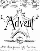 Advent Coloring Pages Printable Wreath Christmas Calendar Print Worksheets Kids Sunday Sheets Sheet Christian Candles Book Children Season Color First sketch template