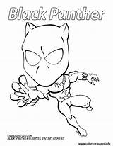 Panther Coloring Marvel Cartoon Pages Printable Print Color sketch template