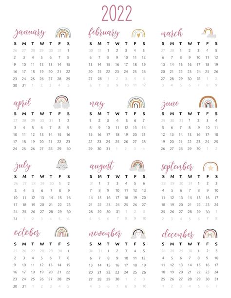 calendar year printable png