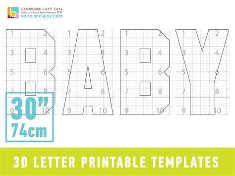 baby block letters templates   etsy espana