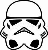 Stormtrooper Drawing Helmet Wars Star Easy Darth Vader Coloring Head Draw Face Clipart Starwars Drawings Birthday Characters Mask Step Cake sketch template
