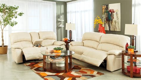 damacio cream power reclining living room set  ashley