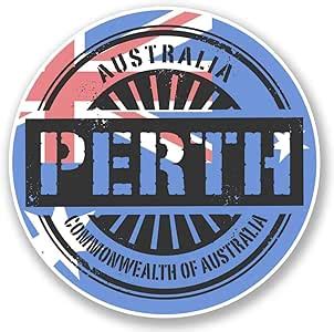 amazoncom   cmmm perth australia vinyl  adhesive sticker decal laptop travel