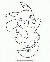 Pokeball Pikachu sketch template