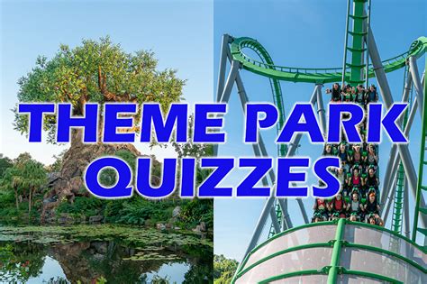 theme park quizzes  trivia disney universal