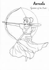 Greek Gods Coloring Artemis Mythology Pages God Griechische Unit Study Goddesses Creatures Roman Götter Ancient Kleurplaten Grieken Goddess Malvorlagen Choose sketch template