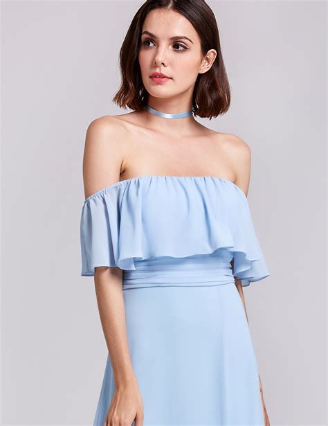 ever pretty us long cocktail prom gowns off shoulder bridesmaids