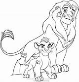 Lion Kion Simba Coloring sketch template