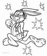 Bunny Bugs Coloring Pages Gangster Printable Cool2bkids sketch template