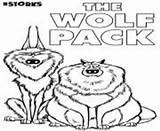 Storks Coloring Pages Movie Wolf Printable Pack Baby Book sketch template
