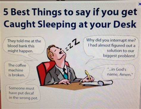 What To Say If You Get Caught Sleeping At Your Desk