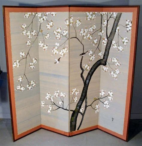 japanese hand painted silk screen
