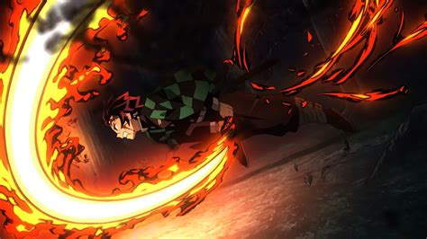 tanjiro fire wallpapers wallpaper cave