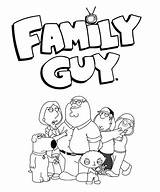 Guy Family Coloring Pages Show Silhouette Tv Cleveland Drawings Colouring Color Steer Sprout Lamb Print Stewie Horse Jumping Cartoon Griffin sketch template