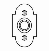 Doorbell Icon Vector Flat Simple Color Style Vectors Ring sketch template