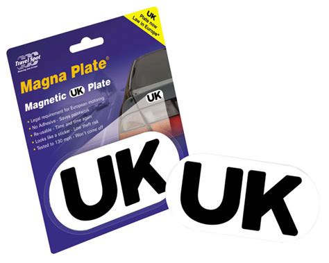 magnetic uk plate badge sticker single item  carecarcom