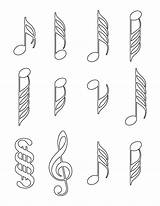 Notes Coloring Pages Musical Music Note Clipartpanda Popular sketch template