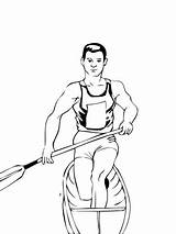 Canoagem Atleta Remo Jogos Canoeing Tudodesenhos Categorias sketch template