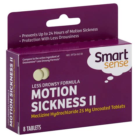 smart sense motion sickness ii  mg tablets  tablets health