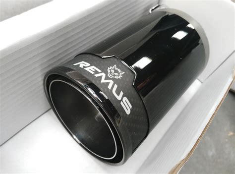 remus exhaust carbon fiber black escape universal  pta  en mercado libre