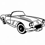 Corvette Coloring Pages Chevrolet 1953 Printable Drawing Cars Getdrawings Getcolorings sketch template