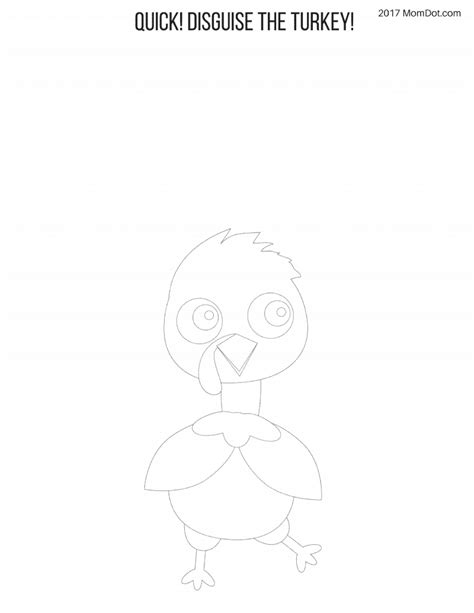 printable turkey disguise template