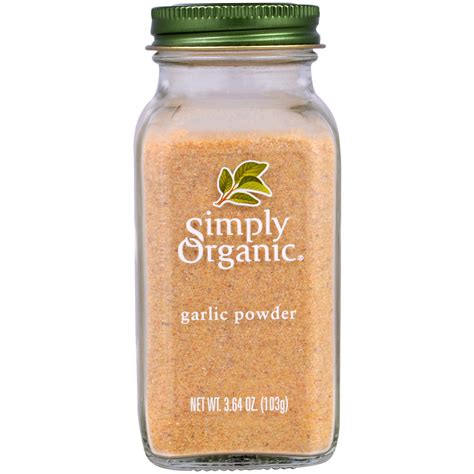 simply organic garlic powder  oz   iherb