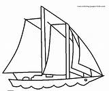 Boat Coloring Pages Color Transportation Printable Kids Ship Boats Cliparts Sailboat Sheet Sheets Found Print Clipart sketch template