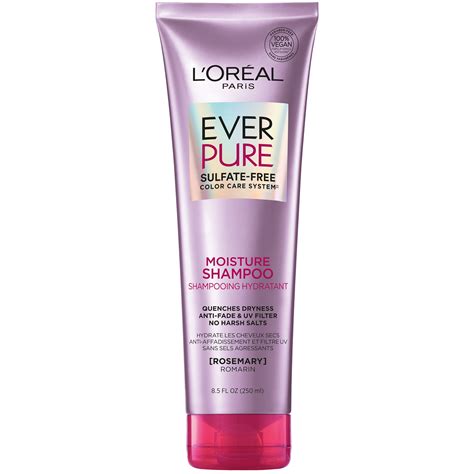 loreal paris moisture sulfate  shampoo  dry hair everpure