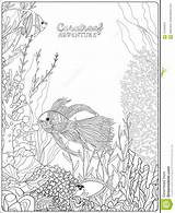 Coloring Coral Reef Adult Book Pages Underwater Name Fish sketch template