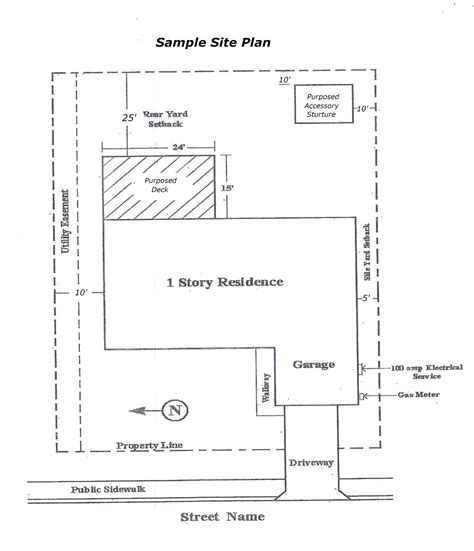 residential site plan template