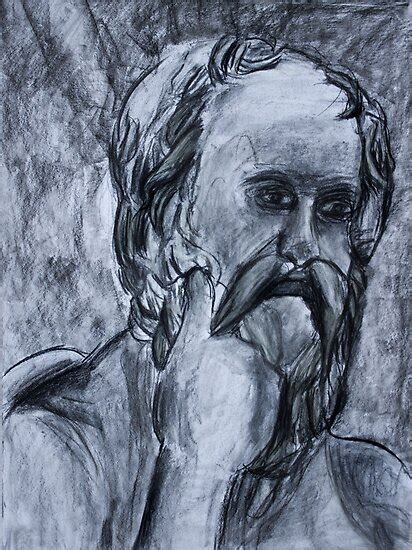 socrates charcoal drawing posters  followthedon redbubble