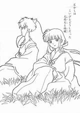 Inuyasha Kikyo Coloringtop Ausmalen Páginas sketch template