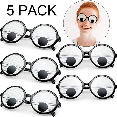 5 pieces googly eyes glasses giant googly goggles eyes glasses party