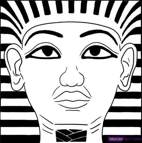 How To Draw King Tut Step By Step Stars People Free