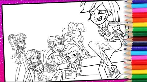 pony equestria girls coloring pages  kids mlp colouring