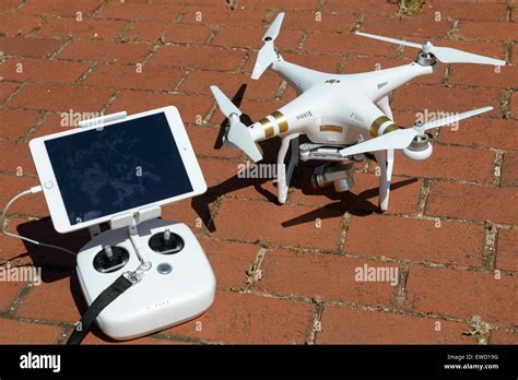 dji phantom  professional rc quadcopter drone stock photo alamy