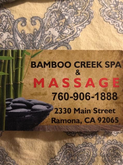 bamboo creek spa  massage ramona roadtrippers