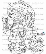 Bestie Nixie Elves Woodlands Img15 Baldy Sherri Digi Tm sketch template