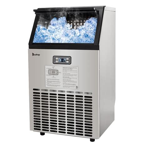 commercial ice machine  clearance segmart freestanding built  stainless steel ice maker