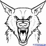 Werewolf Coloring Pages Drawing Warewolf Wolf Tattoo Scary Werewolves Kids Face Drawings Color Draw Colouring Printable Dövme Animal Print Getdrawings sketch template