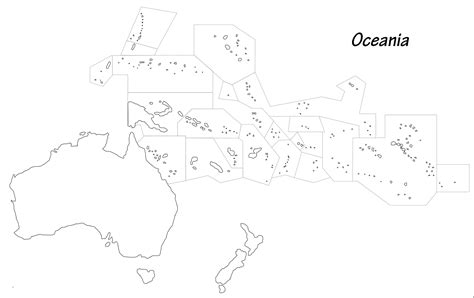 printable oceania map labeled goimages